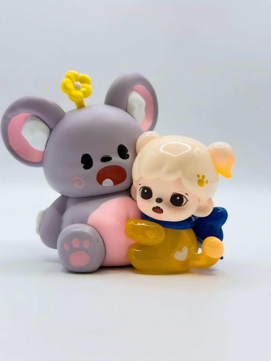 Hold Tight to My Fries! Zorra "Cuddle Series" Koala & Girl Figure | Your Emotional Support Buddy