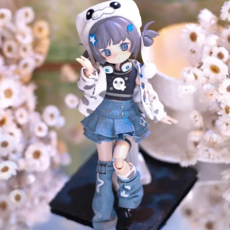 CALEMBOU Electronic Cute Pet Series BJD Blind Box, Electronic Pet Game World 20cm Ball Jointed Doll, Cute Dress Up Doll with Joints Collection Action Figure Toys Playset Birthday Christmas Gifts for Girls Boys