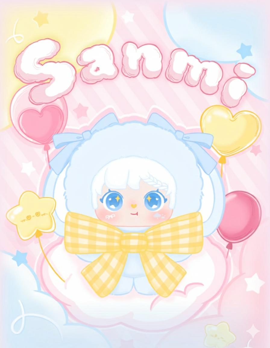 Sanmi Rabbit Sweet Bud Rabbit Series Plush Blind Box