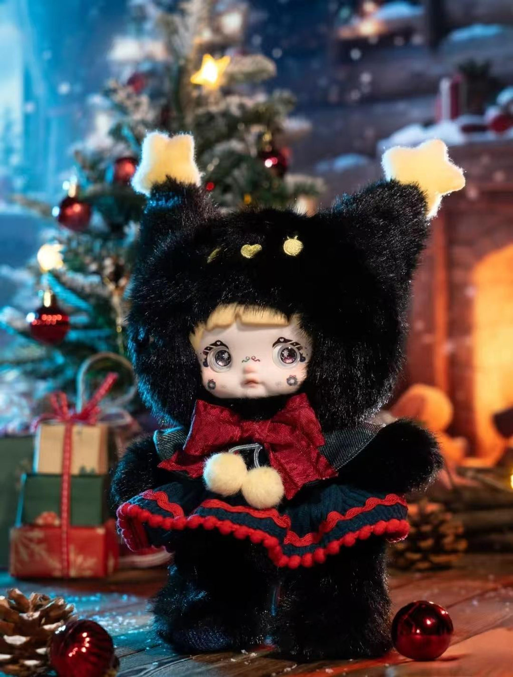 Nommi Magical Christmas Eve Plush Blind Box – Kawaii Holiday Plush Charm, Cute Festive Bag Pendant, Soft Collectible Toy Gift for Girls & Christmas Lovers