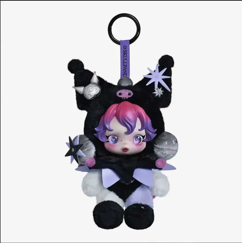 SKULLPANDA × KUROMI & MY MELODY Vinyl Plush Pendant