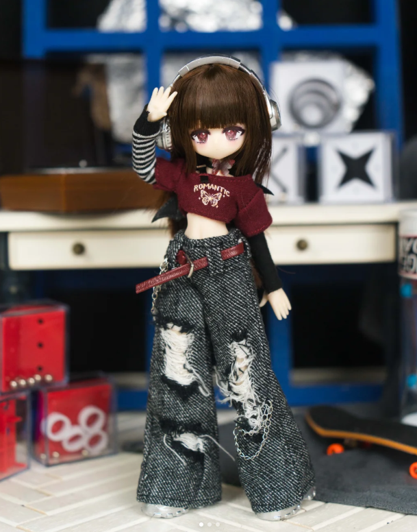 Momotale Butterfly Exclusion Zone 1/8 MJD Mechanical Joint Dress‑Up Action Figure, Anime Style Collectible Doll