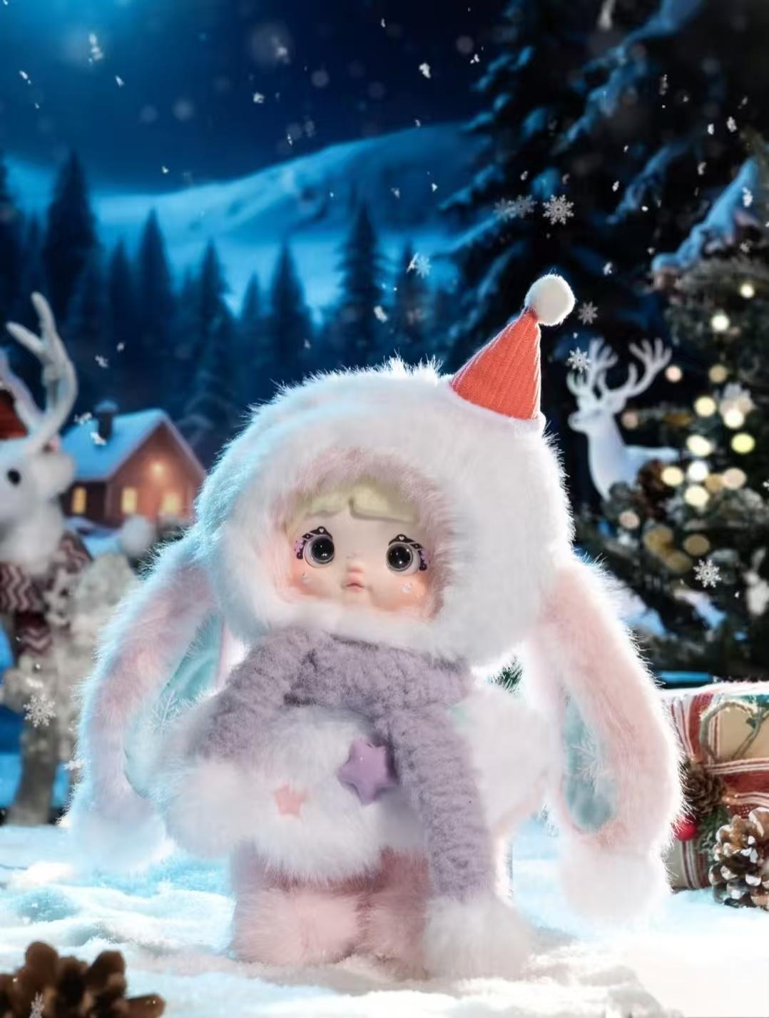 Nommi Magical Christmas Eve Plush Blind Box – Kawaii Holiday Plush Charm, Cute Festive Bag Pendant, Soft Collectible Toy Gift for Girls & Christmas Lovers