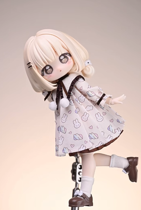 Sugar Index Marshmallow Limited Card‑Type 1/12 BJD Action Doll, Cute Lolita Collectible Figure
