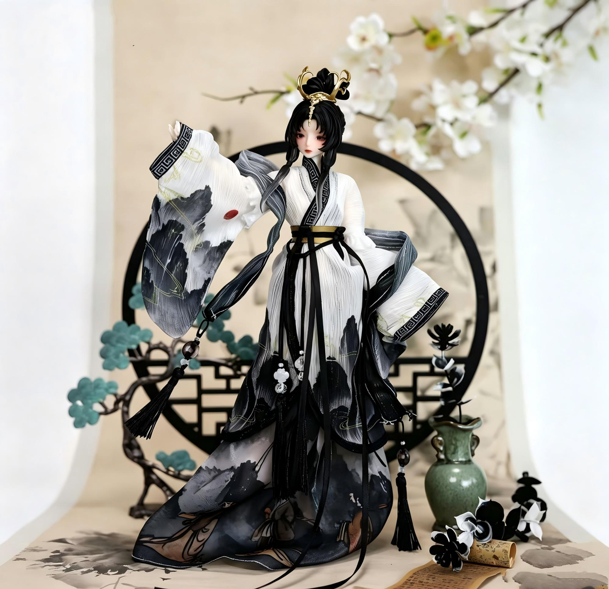 "A 1000 Year Romance and Beauty" Collectible BJD Blind Box Blind Bag, Collectible Figurine, Surprise Figure, 1×Random V Series Action Figure, 15 18 cm Artistic Low Key Doll, Figurines for Collectors