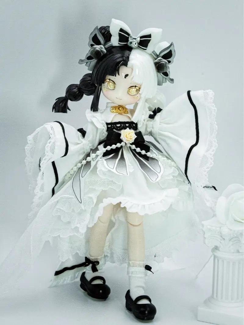 KIKURA "Echoes of Eon" Healing Series 1/12 BJD Blind Box - Unisex Multi Jointed Collectible PVC Cartoon Toy, Approx. 15cm Posable Movable Doll Model, Translucent Gradient Hair, 1/72 Secret Chance, Single Box (1pc) for Collectors