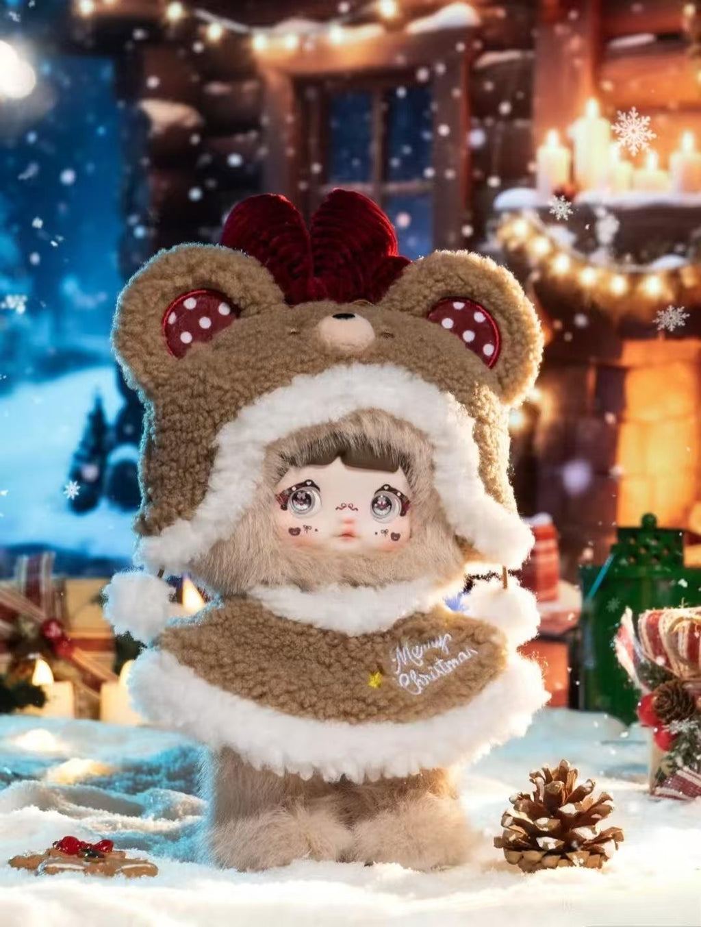 Nommi Magical Christmas Eve Plush Blind Box – Kawaii Holiday Plush Charm, Cute Festive Bag Pendant, Soft Collectible Toy Gift for Girls & Christmas Lovers
