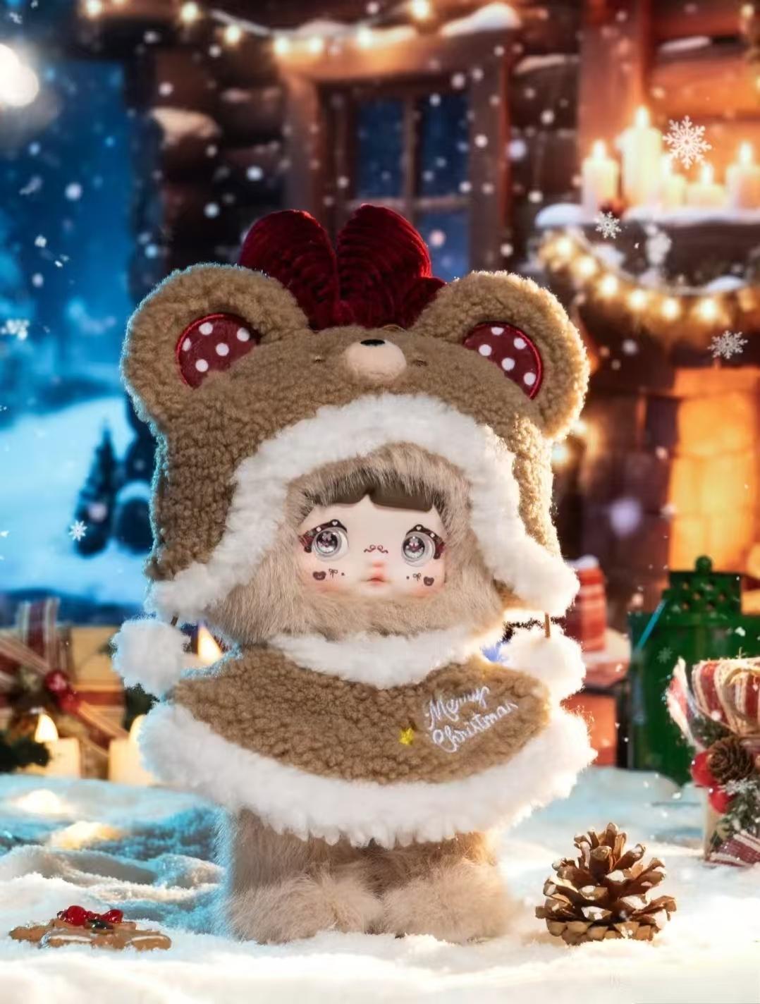 Nommi Magical Christmas Eve Plush Blind Box – Kawaii Holiday Plush Charm, Cute Festive Bag Pendant, Soft Collectible Toy Gift for Girls & Christmas Lovers
