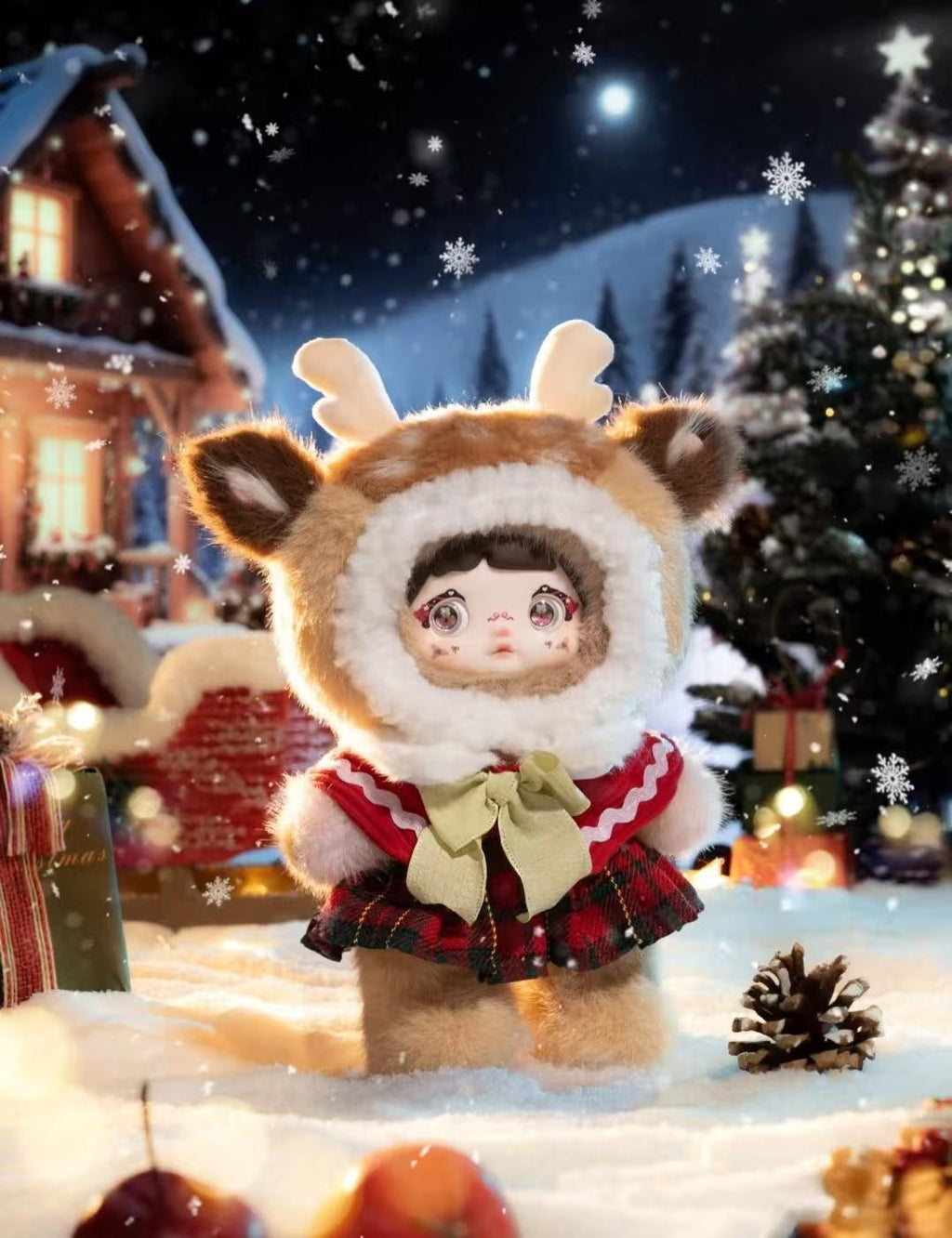Nommi Magical Christmas Eve Plush Blind Box – Kawaii Holiday Plush Charm, Cute Festive Bag Pendant, Soft Collectible Toy Gift for Girls & Christmas Lovers