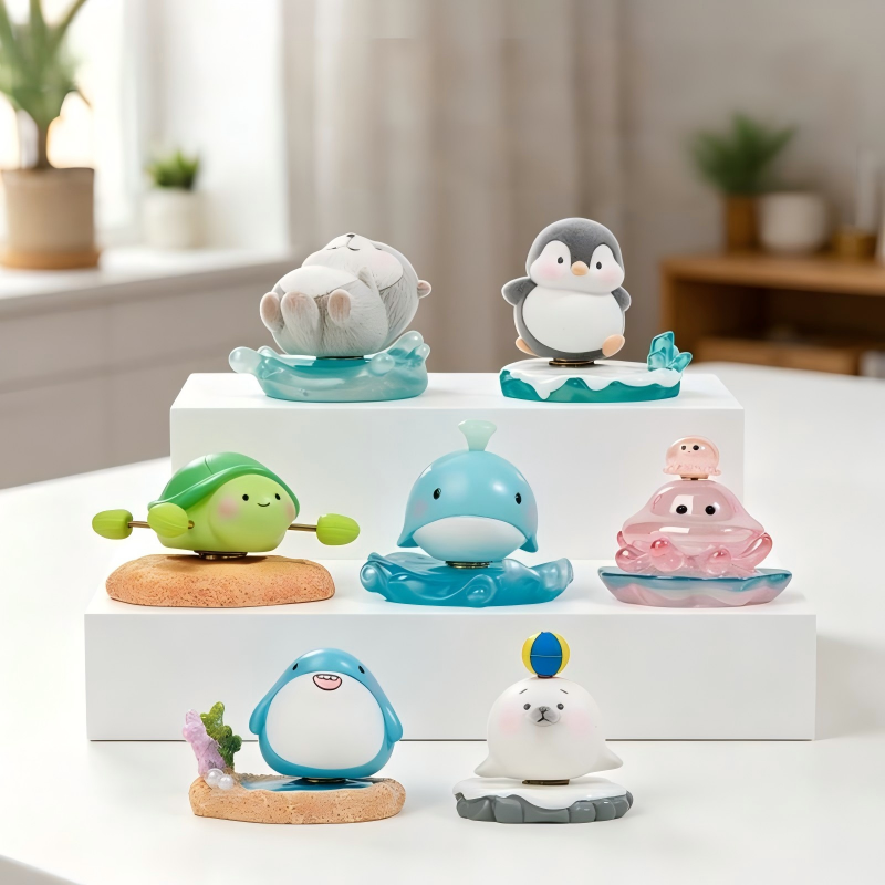 Ocean Animal Spinner Series Figures Blind Box