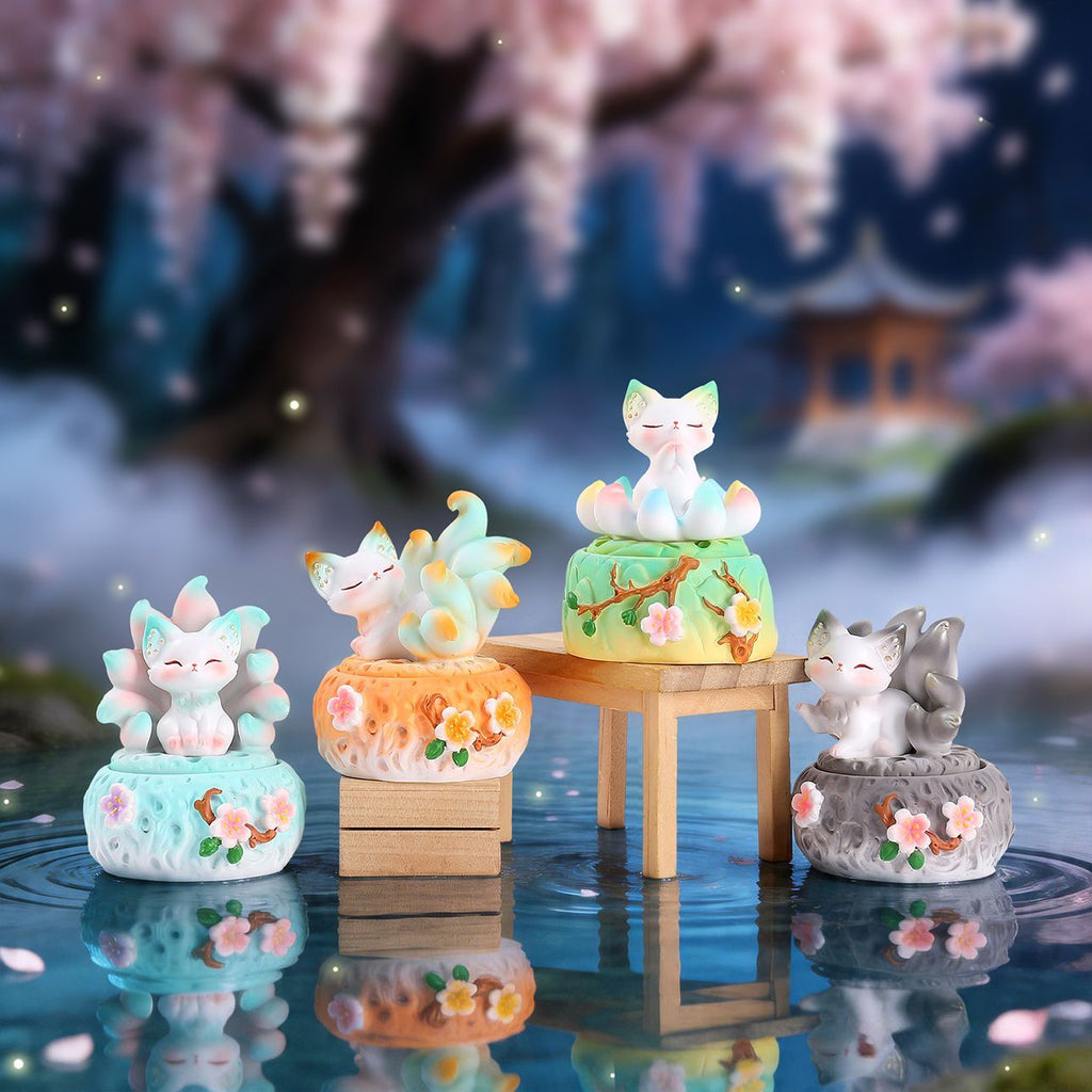 Kunlun Nine-Tailed Fox Incense Burner Series Figures Blind Box
