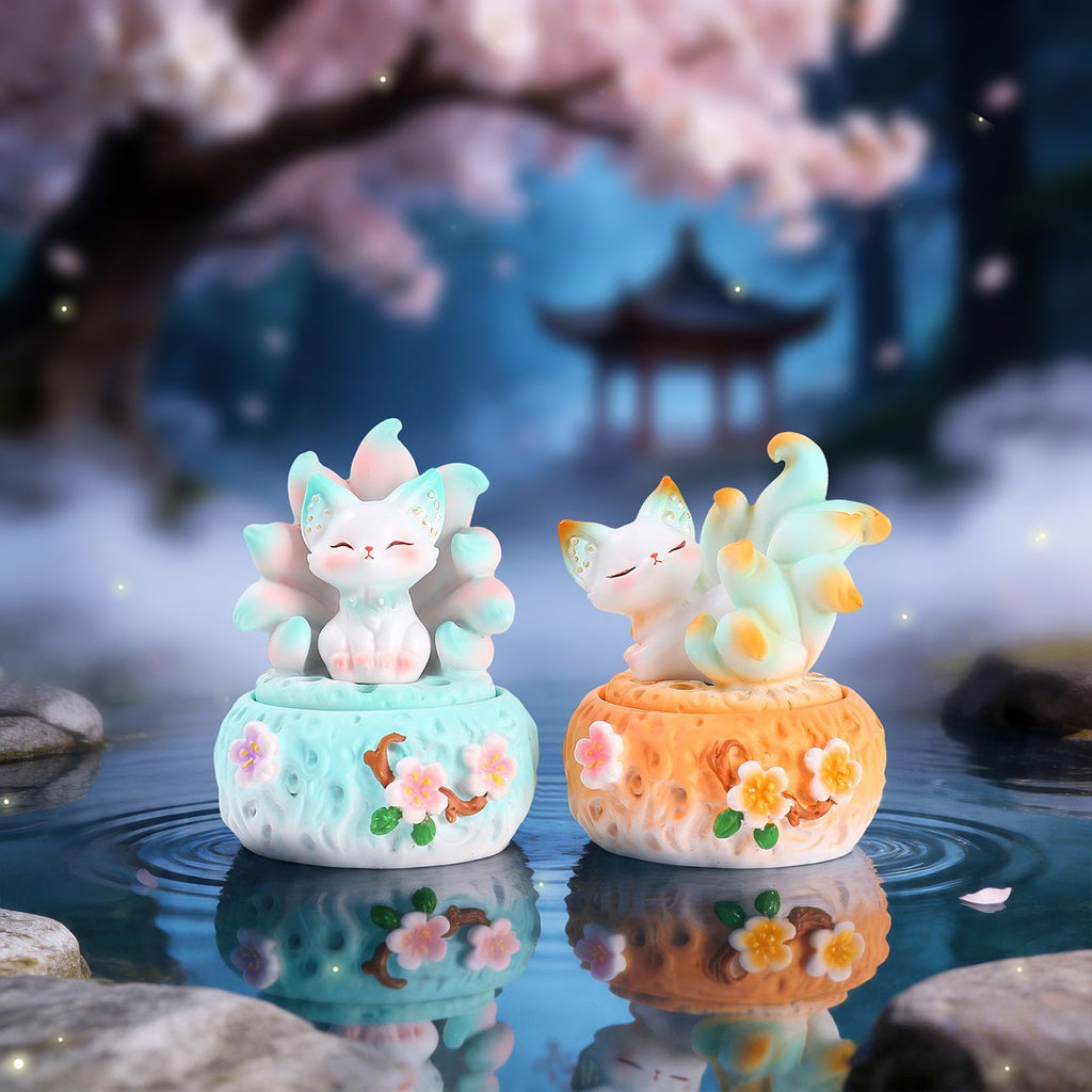 Kunlun Nine-Tailed Fox Incense Burner Series Figures Blind Box