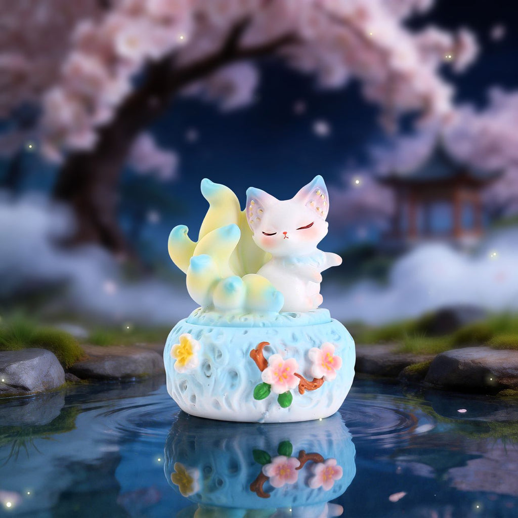 Kunlun Nine-Tailed Fox Incense Burner Series Figures Blind Box