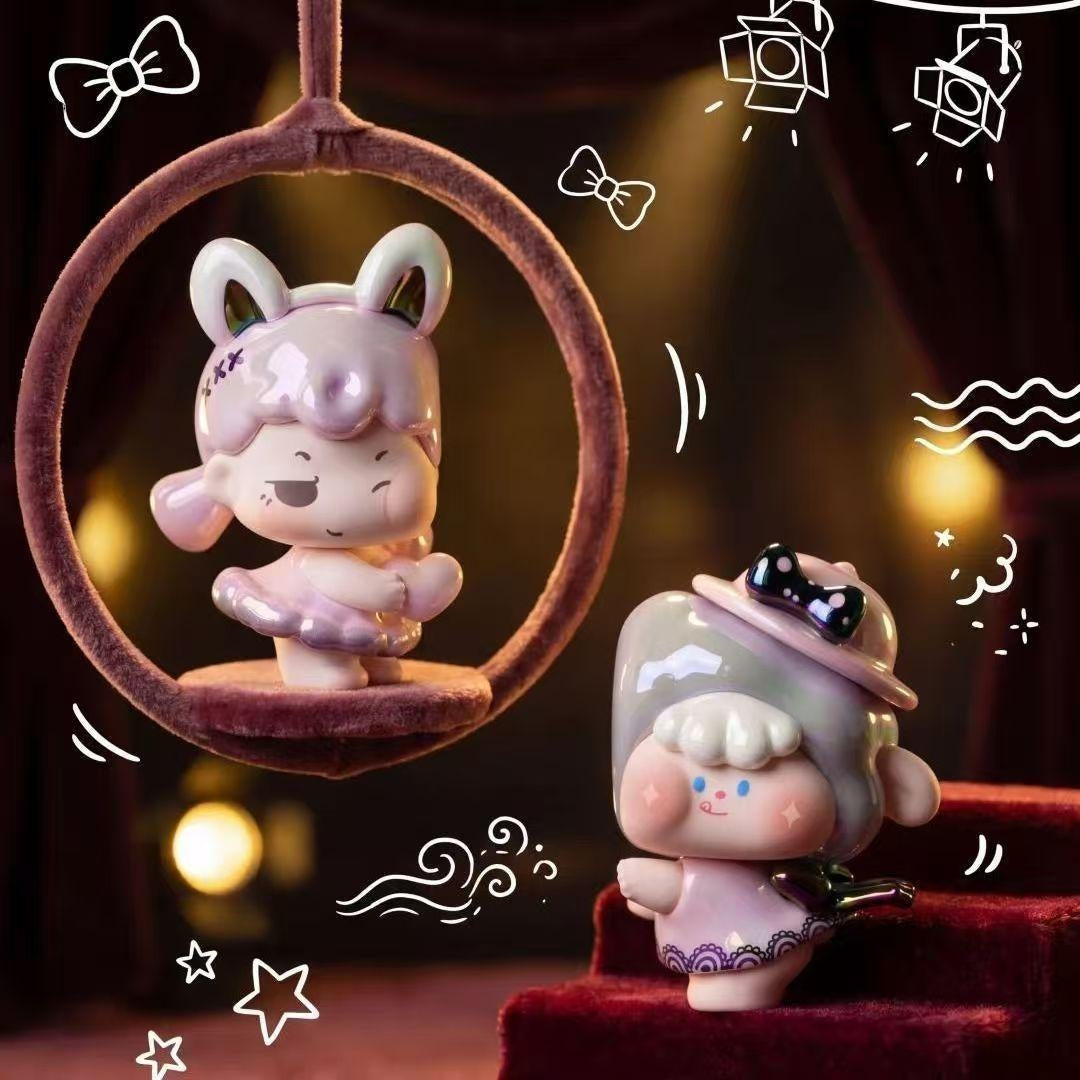 Mengdana Little World Mini Bean Blind Bag, Detachable Animal Dolls, DIY Desk Ornaments Collectible Gift