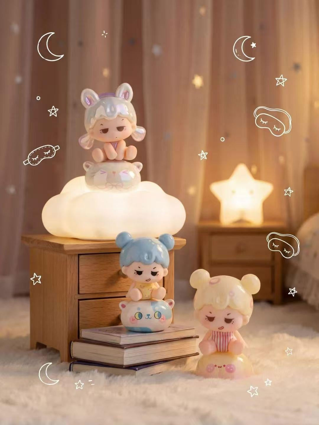 Mengdana Little World Mini Bean Blind Bag, Detachable Animal Dolls, DIY Desk Ornaments Collectible Gift