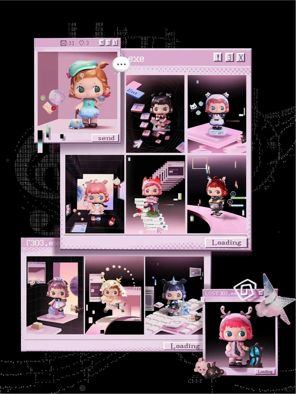 R3NA-Lost 303 Series Figure Blind Box