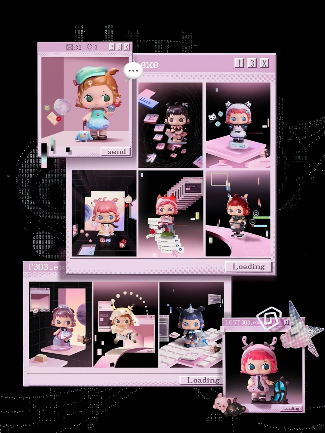 R3NA-Lost 303 Series Figure Blind Box