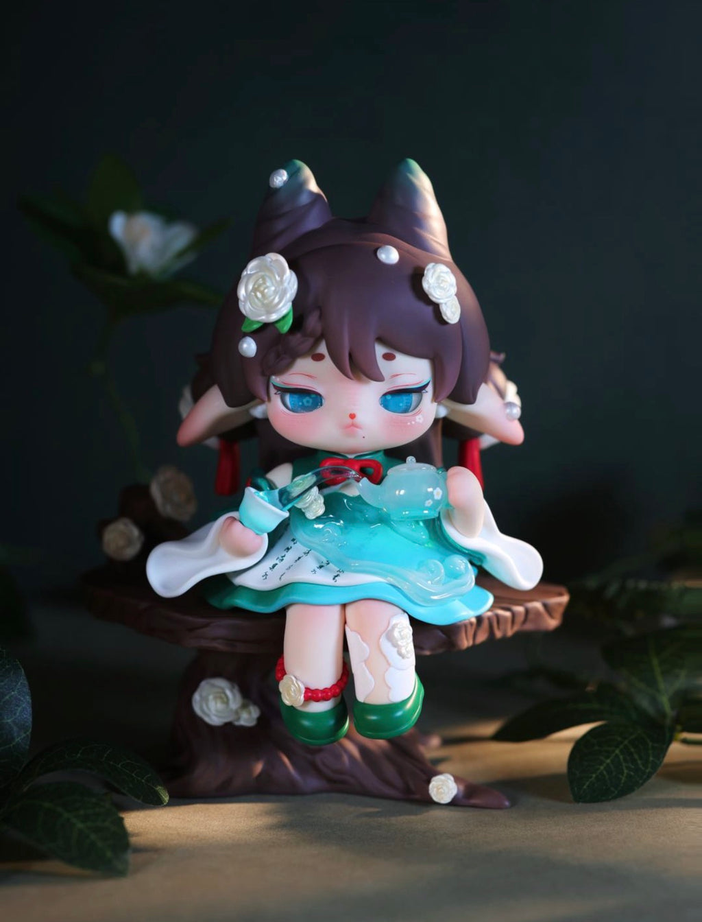 Ruby Jade Tea Fairy Large Figure