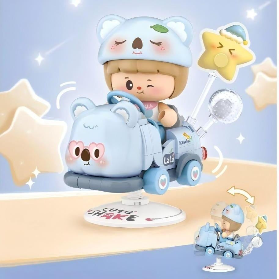 LOZ Mini Pet Rocking Car Building Blocks | Spring Bumper Car