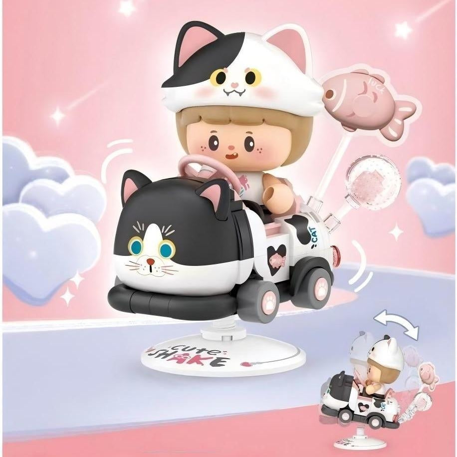 LOZ Mini Pet Rocking Car Building Blocks | Spring Bumper Car