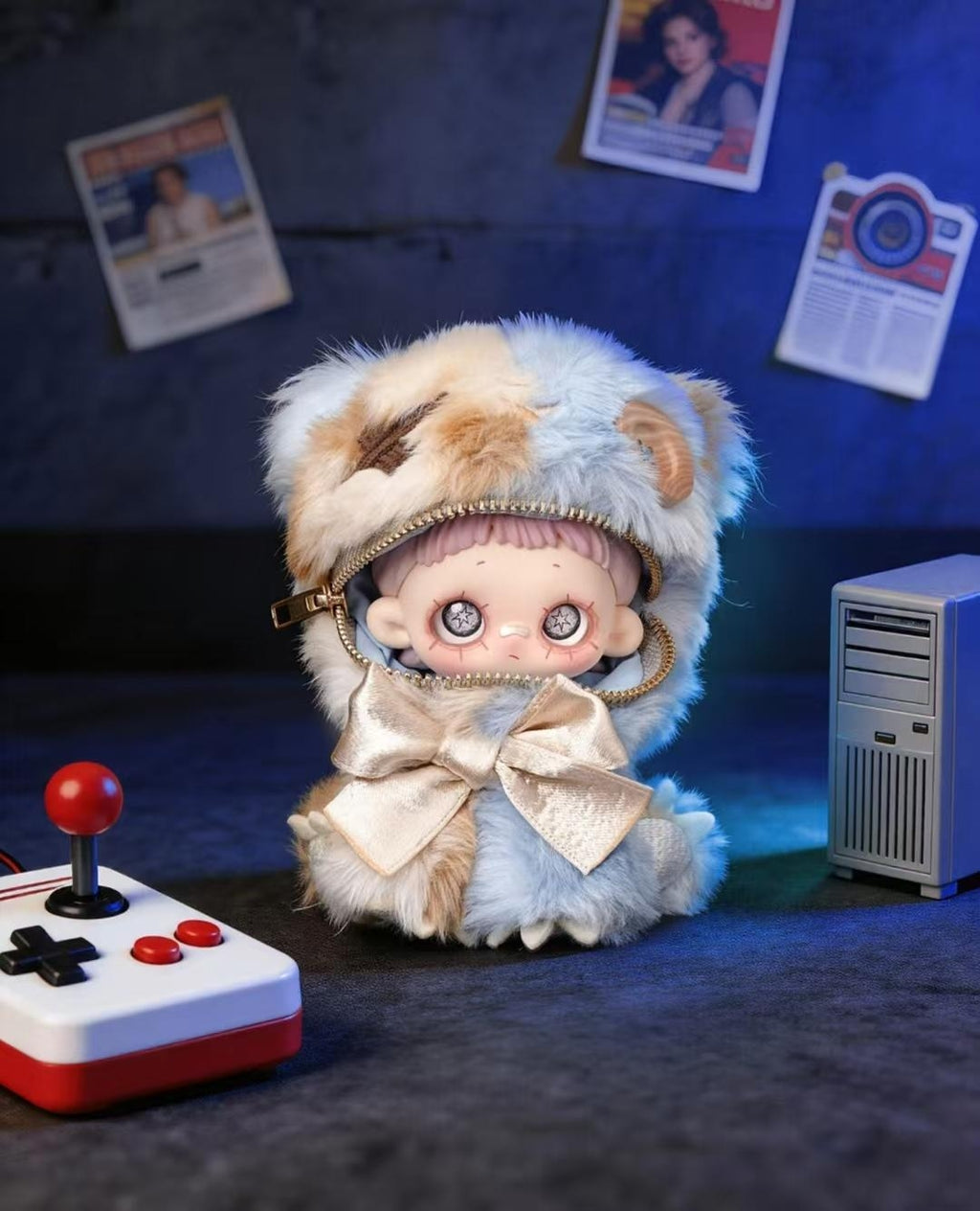 Greedy Bear Series Plush Blind Box, Dual‑Form Transformable Doll, Bag Charm, Trendy Toy Collectible Gift