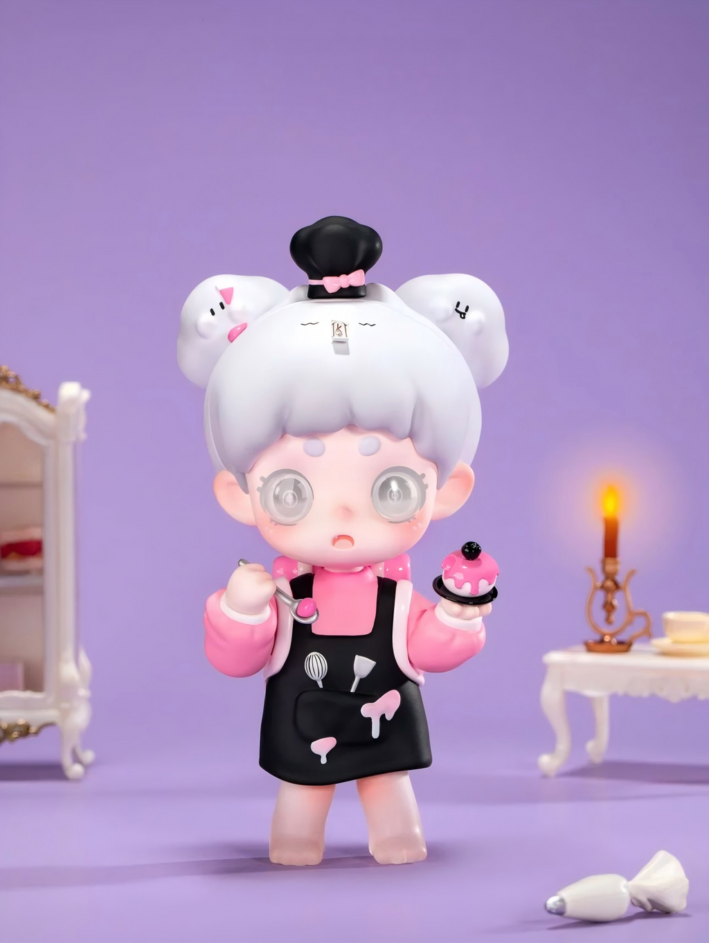 Keeno "Sweet Chef Girl: Dark Night Color Variation" Hanging Card
