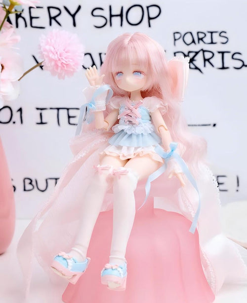 Anime Style Articulated Collectible BJD Doll, 3‑Styles Velvet Rabbit Tea Party / Spring Delay / Lily of the Valley Whisper for Display & Gift