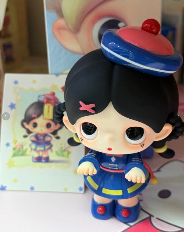 PIUPU "True Self World" Little Zombie Art Toy – Cute Chinese-Style Zombie Figurine – Desktop Ornament, Collectible, and Gift