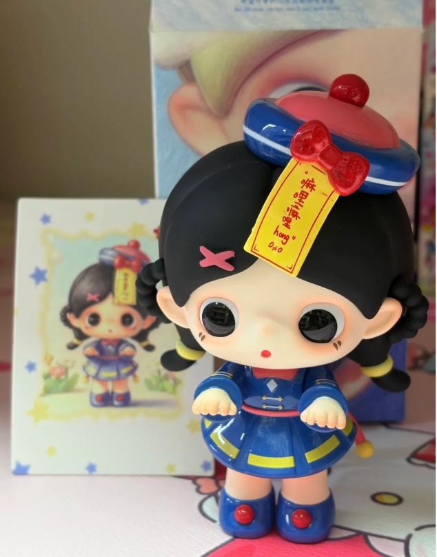 PIUPU "True Self World" Little Zombie Art Toy – Cute Chinese-Style Zombie Figurine – Desktop Ornament, Collectible, and Gift