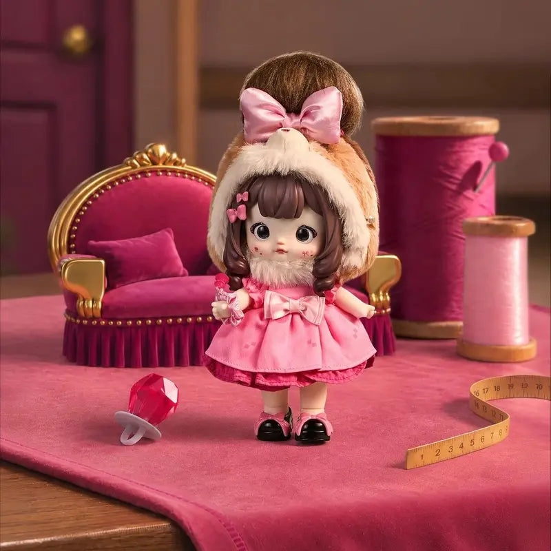 Nommi 5-Joint Poseable Figure | Collectible Action Doll | Cute Desk Display & Gift